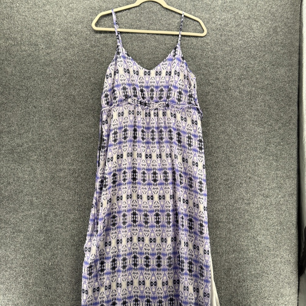 Charlie Jade Dress‎ Womens S Purple Empire Waist Caftan Maxi Boho Resort Coastal
